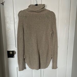 Cozy Tan Turtleneck Sweater